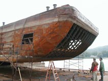 Dry dock barge repair services