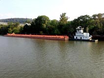 Petroleum and grain barge shipping